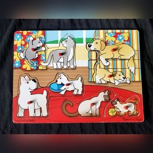 🧩Melissa & Doug Pets Peg Puzzle -2 for $18🧩